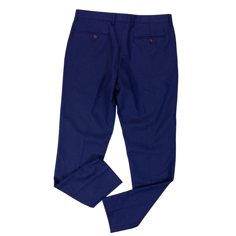 NWT J.Crew Bowery Slim Fit Wool Dress Pants Mens 34x34 Blue $128 MSRP